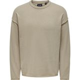 Only & Sons Onskasey Lıfe Ds 5 Crew Knıt Erkek Gri Kazak - 22026495