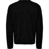 Only & Sons Onskasey Lıfe Ds 5 Crew Knıt Erkek Siyah Kazak - 22026495 - XL