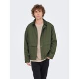 Only & Sons Onskosmo OTW Vd Onskosmo dolgulu erkek montu OTW Vd (tekli paket), Zeytin gecesi, M