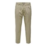 Only & Sons Onsleo Crop Linen Mix 0048 Pant Chinchilla Erkek Pantolon