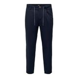 Only & Sons Onsleo Crop Linen Mix 0048 Pant Dark Navy Erkek Pantolon