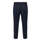 Only & Sons Onsleo Crop Linen Mix 0048 Pant Koyu Lacivert Erkek Pantolon