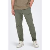 Only & Sons Onslİnus Streç Pamuklu Tapered Fit Lastikli Bel Daralan Paça Jogger Erkek Pantolon 22029765 KOYU YEŞİL