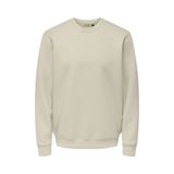 Only & Sons ONSLUCA LIFE REG LS CREW SWEAT Erkek Gri Sweatshirt - 22035201