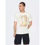 Only & Sons Onsmagdy Lıfe Reg Photoprınt Ss Tee Erkek Beyaz T-Shirt - 22029454