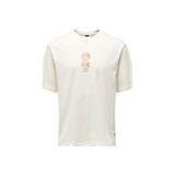 Only & Sons Onsmalık Lıfe Rlx Ss Tee Tr Relax Fit Kısa Kollu Tişört, M, 22039103, EKRU, Erkek