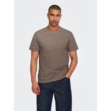 Only & Sons Onsmax Kahverengi Erkek T-Shirt 22025208