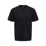 Only & Sons ONSMAX LIFE REG SS STITCH TEE NOOS Erkek Tişört, Siyah, XL