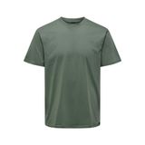 ONLY & SONS Onsmax Life Reg Ss Stitch Tee Noos erkek tişörtü, Dark Forest, XL