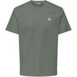 Only & Sons Onsmaxım Ctn Reg Ss Tee Erkek Green T-Shirt - 22036952 - XL