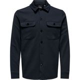 Only & Sons Onsnewkodyl Regular Fit Çift Cepli Gömlek Erkek Gömlek 22021279 - Koyu Lacivert - 2XL