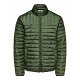 ONLY & SONS onsPaul Erkek Geçiş Ceketi, Kapitone Yüksek Yaka, Zeytin, XL