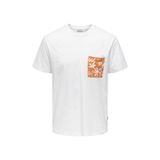 Only & Sons Onsperry Lıfe Reg Leaf Ss Pockettee Beyaz Erkek T-Shirt 22025286