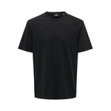 ONLY & SONS Onssmart Life Organic Ss Tee Noos erkek tişörtü, Siyah, XL