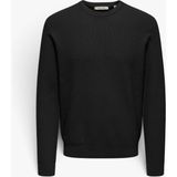 Only & Sons Onstobı Reg Ls Crew Knıt Erkek Siyah Kazak - 5044336