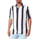 Only & Sons ONSWAYNE LIFE REG STRIPE VISCOSE SHIRT Erkek Gömlek, Lacivert, S