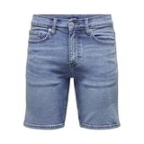Only & Sons Onsweft Kot Şort Koyu Mavi, S, 5003117837, Koyu Mavi, Erkek