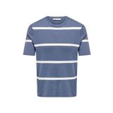 Only & Sons ONSWYLER LIFE REG 14 SS STRIPED KNIT Erkek Mavi Kazak - OS22032764