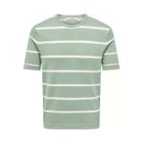 Only & Sons ONSWYLER LIFE REG 14 SS STRIPED KNIT Erkek Yeşil Kazak - OS22032764