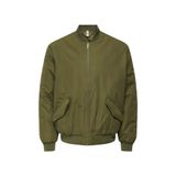 Only & Sons Padded Bomber Ceket, L, ONSRUSSEL PADDED BOMBER O, Haki, Erkek