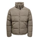 Only & Sons Puffer Mont, XL, OS22034718, Gri, Erkek