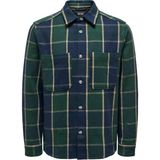 Only & Sons Rahat Yeşil Kareli Erkek Gömlek Onslee Ovr Ls Check Shırt - XL