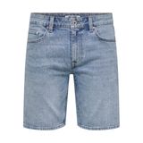 Only & Sons Regular Fit Jean Şort, L, 22032927, Açık Mavi, Erkek