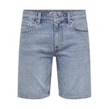 Only & Sons Regular Fit Jean Şort, S, 22032927, Açık Mavi, Erkek