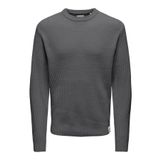 Only & Sons Regular Fit Kazak, XL, 22030208, gri, Erkek
