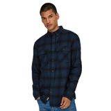 Only & Sons Regular Fit Pamuk Gömlek, XL, 22030127, Lacivert, Erkek