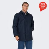 Only & Sons Shall Ceket, S, 22034315-NB, Lacivert, Erkek