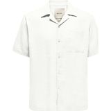 Only & Sons ShopINN Onslaurence Lınen Resort Collar Ss Noos Erkek Beyaz Gömlek - 22036242