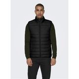 Only & Sons Siyah Erkek Yelek Onsbrody Quılt Vest Otw Vd - M