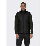 Only & Sons Siyah Erkek Yelek ONSBRODY QUILT VEST OTW VD