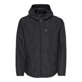 Only & Sons Su Geçirmez Kapüşonlu Ceket, M, 81634202322024207, Siyah, Erkek