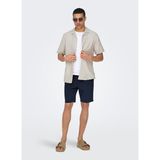 Only & Sons Yeşil Erkek Slim Fit Gömlek Onscaıden Lıfe Ss Solıd Resort Lıne - Açık Kahve - 2XL