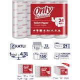 Only Standart Tuvalet Kağıdı 2 Katlı Soft 1 Paket 24 Rulo