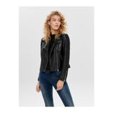 ONLY Suni Deri Ceket - Siyah Black