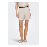 ONLY Taş Kadın Şort ONLSIESTA HW BELT LIN BL SHORTS PNT