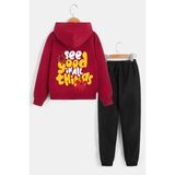 Only Trendwear Çocuk Good Things Eşofman Takımı - Kırmızı - 3 - 4 Yaş