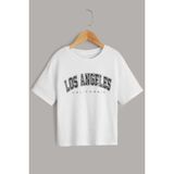 Only Trendwear Çocuk Los Angles Pamuklu Tshirt - Beyaz - 3 - 4 Yaş