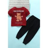 Only Trendwear Çocuk Thesun Alt - Üst Eşofman Takımı - 3 - 4 Yaş - Kırmızı