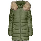 Only Yeşil Kadın Kaban Onlnewcamılla Quılt Fur Hood Coat C - S