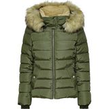 Only Yeşil Kadın Mont Onlnewcamılla Fur Hood Jacket cc Ot - S