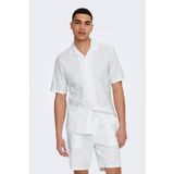 Only&Sons Erkek Beyaz Gömlek M Beden ONSCAIDEN LIFE SS SOLID R Modeli