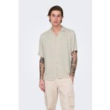 Only&Sons Erkek Kahverengi Gömlek M Beden ONSDASH LIFE REG VISC RES Modeli