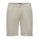 ONLY&SONS Erkek ONSPETER LIFE REGULAR 0013 SHORTS NOOS Şort Açık Gri XXL