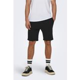 Only&Sons Erkek Siyah Günlük Şort S Beden ONSNEIL LIFE SWEAT SHORTS Modeli