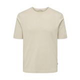 ONLY&SONS Erkek Tişört ONSWYLER Life REG 14 SS Knit, Gümüş Astar, L