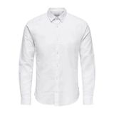 Only&Sons Onscaıden Lıfe Ls Solıd Lınen Blend Noos Beyaz Erkek Gömlek 22012321
